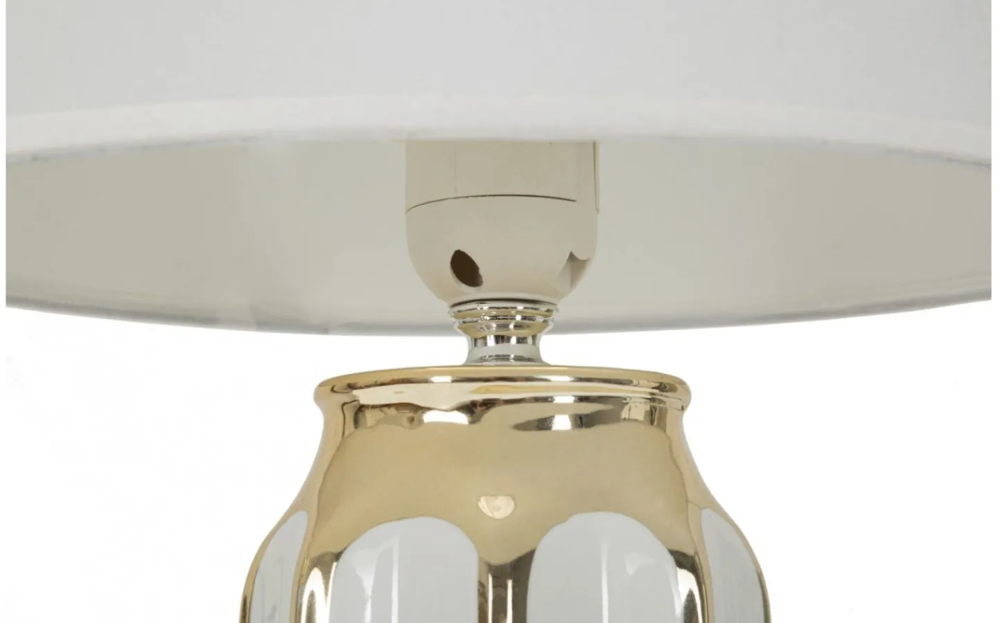 Bordslampor-Mauro Ferretti Zenit Bordslampa 40,5cm Vit/Guld