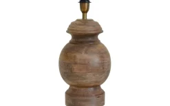 Lampfötter-Hallbergs Zenit Lampfot 47cm Åldrat Trä
