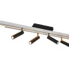 Avlånga Takspotlights|Takspot Med Minst 4 Lampor-Trio Lighting Zeno Spotlight LED 6-delat borstat aluminium/mattsvart