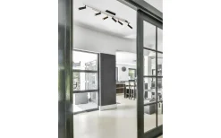 Avlånga Takspotlights|Takspot Med Minst 4 Lampor-Trio Lighting Zeno Spotlight LED 6-delat borstat aluminium/mattsvart
