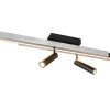 Avlånga Takspotlights|Takspot Med Minst 4 Lampor < Trio Lighting Zeno Spotlight LED 4-delat borstat aluminium/mattsvart