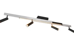 Avlånga Takspotlights|Takspot Med Minst 4 Lampor < Trio Lighting Zeno Spotlight LED 4-delat borstat aluminium/mattsvart