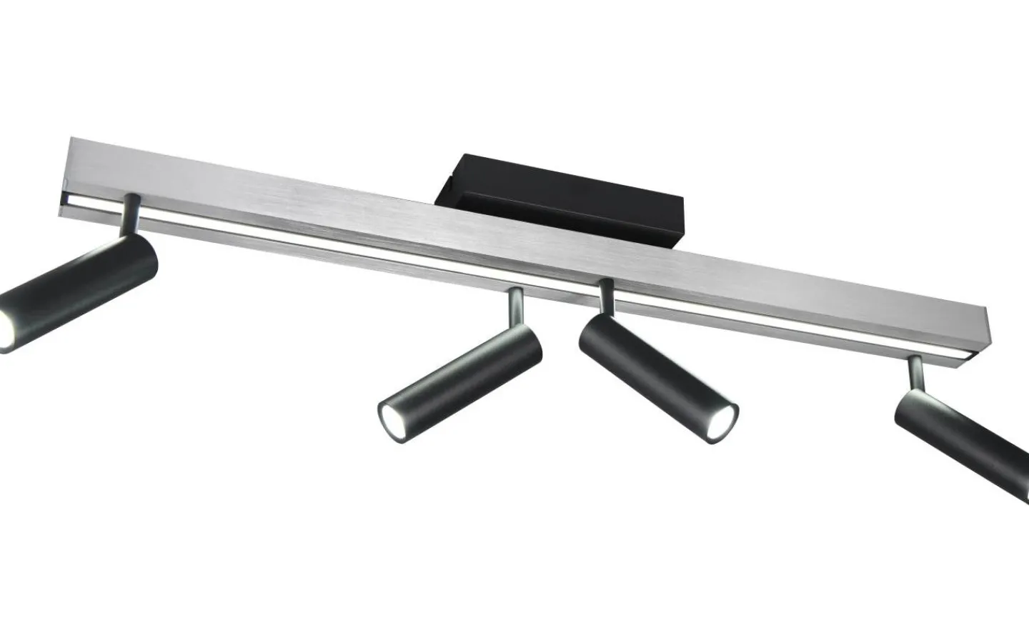 Avlånga Takspotlights|Takspot Med Minst 4 Lampor < Trio Lighting Zeno Spotlight LED 4-delat borstat aluminium/mattsvart