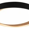 Badrumslampor Tak-Reality Zeta Plafond LED svart/guld