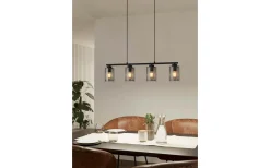 Avlånga Taklampor < Eglo Zocabon Taklampa 82cm Svart