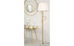 Golvlampor-Mauro Ferretti Zodiac Golvlampa Hängare 173cm Guld/Vit