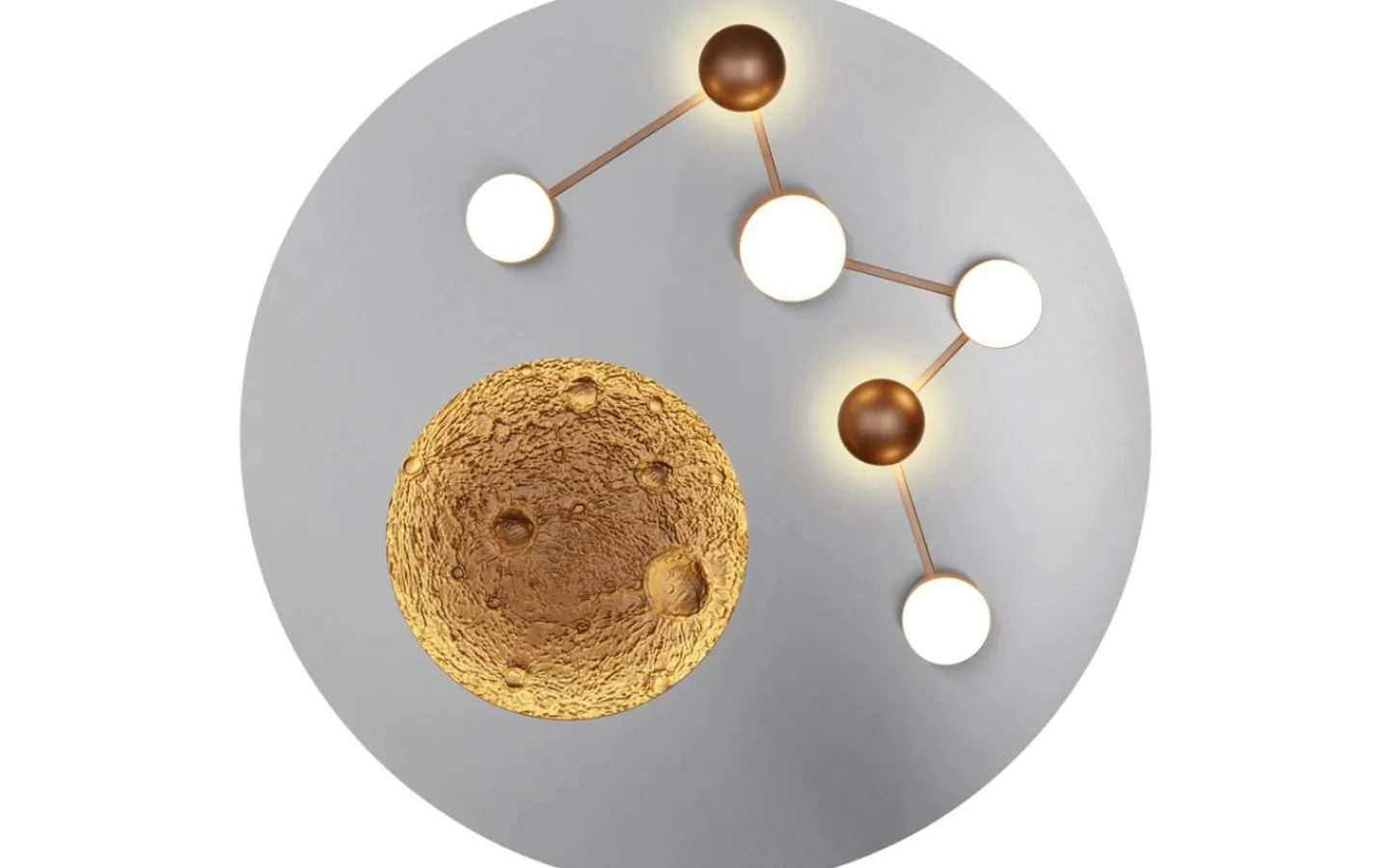 Badrumslampor Tak-Trio Lighting Zodiac Plafond LED i borstat stål