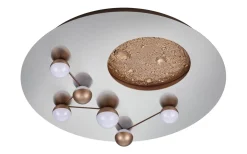 Badrumslampor Tak-Trio Lighting Zodiac Plafond LED i borstat stål