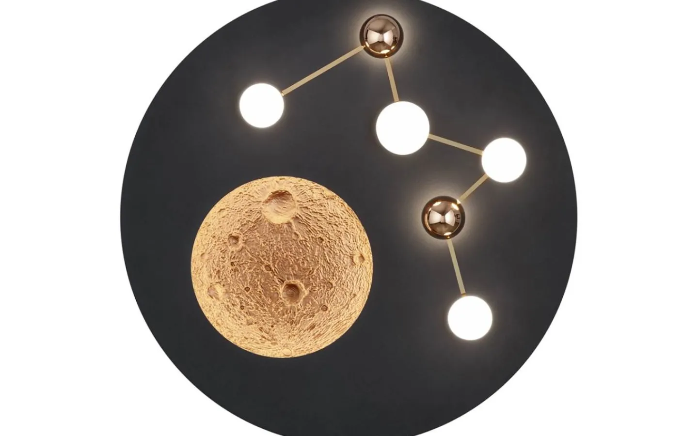 Badrumslampor Tak-Trio Lighting Zodiac Plafond LED mattsvart