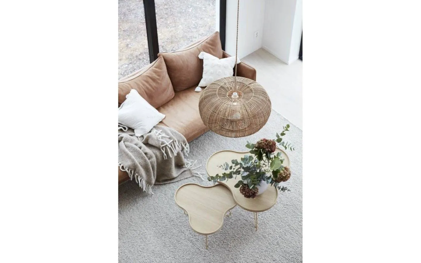 Vardagsrum|Stora Taklampor Ø50-69 Cm-PR Home Zuri Taklampa 61cm Natur